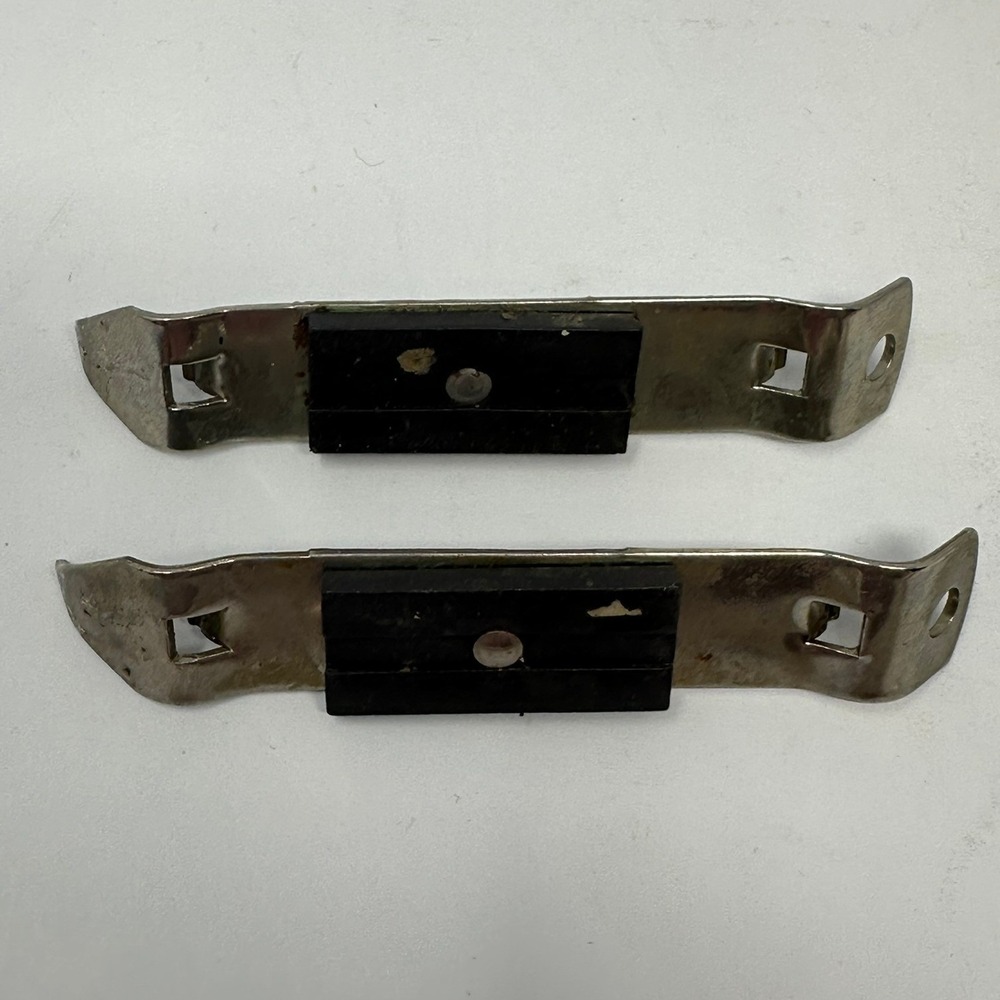 Vintage Heuck USA Magnetic Bottle Opener Church Key Can Piercer Metal Set of 2